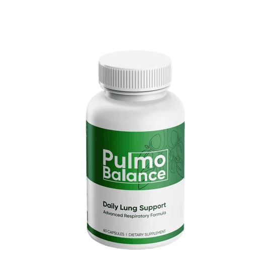 Pulmo Balance daily lung support supplement bottle